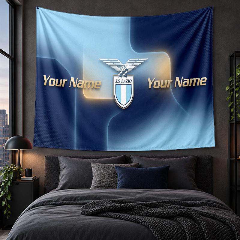 Personalized Tapestry Wall Hanging Lazio FC Pattern Art Background Cloth
