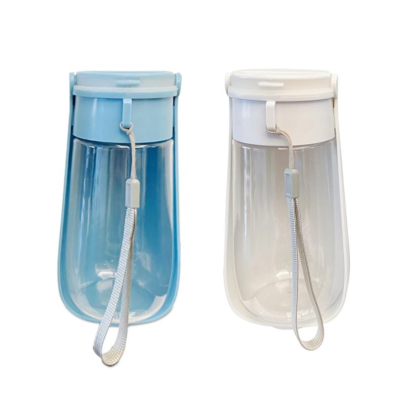 Portable Dog Water Bottle 450ml Dog Walking Travel Bottle Puppy Water Leak Proof Food Grade Dog Water Drink Bottle