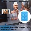 Travel Accessories, 1 Silicone Phone Suction Cup with 24 Adhesive Pads, Easy To Remove and Clean, Enhanced Grip
