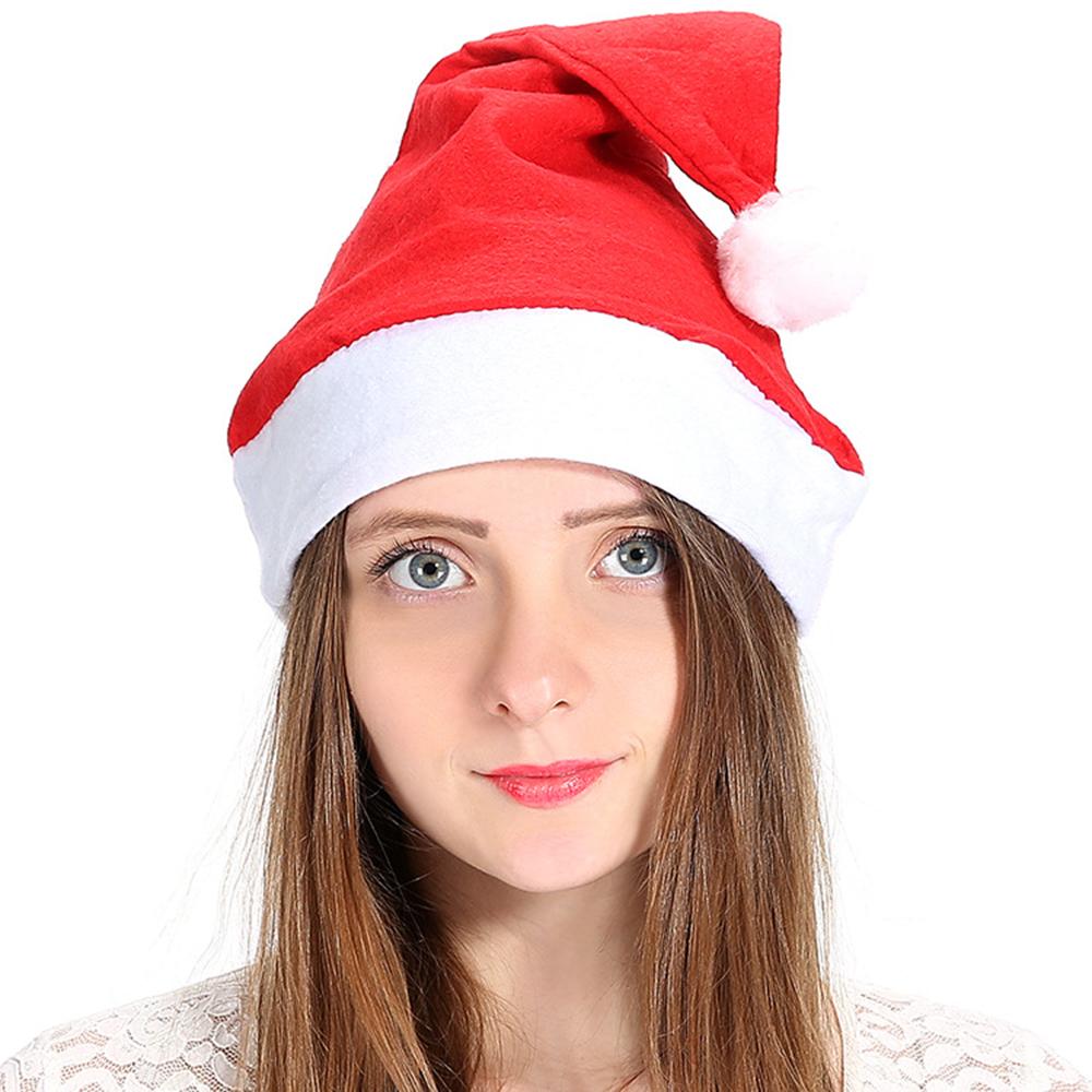Adult Christmas Hat Easy To Take Off And Wear Non-woven Festival Parties Christmas Hat Soft 20 G Christmas Decorations Colorful