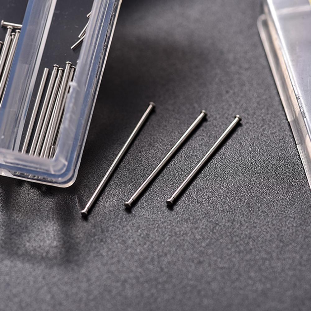 Watch Band Spring Bar Set 100pcs 8-26mm 1.0mm Thick Metal Watch Pins Clasp Buckle Tube Durable Watch Replacement Parts Universal