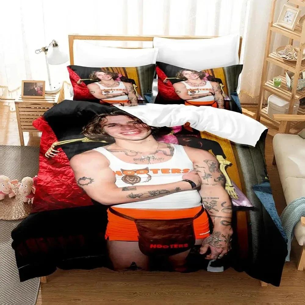 3D Print Vinnie Hacker Printed Bed Set Duvet Cover Pillowcase Bedding Set Bed Linen Sheet Quilt Cover Full Queen King Size