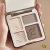 4 Colors Long-Lasting Matte Highlighter Bronzers Palette Face Shading Grooming Powder Makeup Face Contouring Bronzer Cosmetics