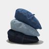 2025 Beret Hat Denim Newsboy Cap French Style Painter Hat Solid Color Casual Artistic Japanese Minimalist Urban Street Fashion