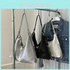Urban Chic Large Capacity Pu Tote Bag With Stylish Metal Chain For Women
