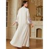 New Arrival Middle East Dubai Embroider Loose Robe Dress Embroidered Long Robe Dress