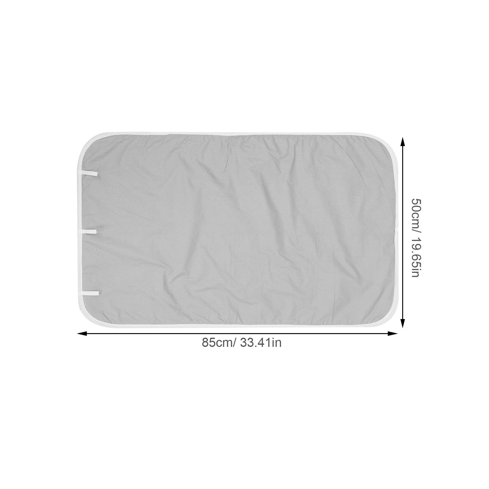 Portable Heat-Resistant Ironing Mat Silver Foldable High Temperature Resistant Cloth Tabletop Protective Ironing Pad Travel