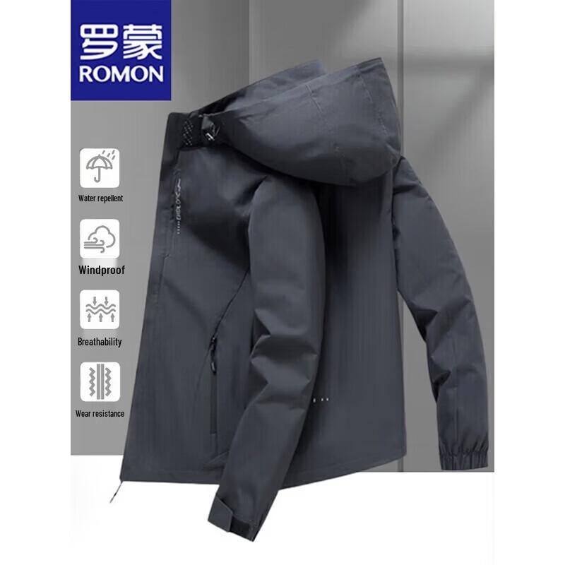 ROMON Men's 3-in-1 Detachable Outdoor Windbreaker Jacket