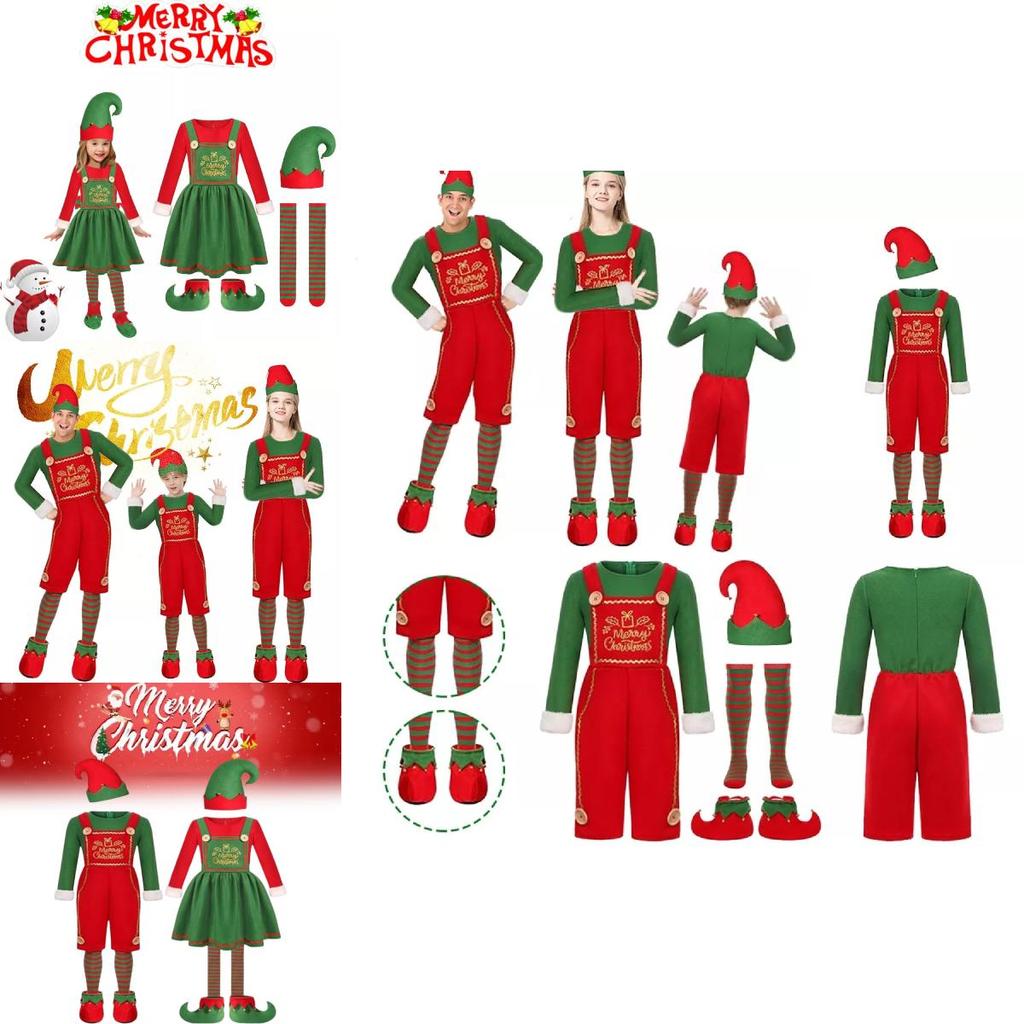 Adorable Christmas Elf Costume For Kids And Adults Soft Fabric Cosplay Outfit
