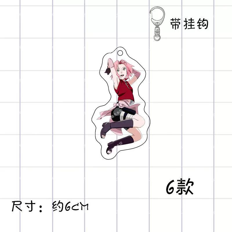 Anime Naruto Akrilinis raktų pakabukas aksesuarai Uzumaki Naruto Animacinis raktų pakabukas