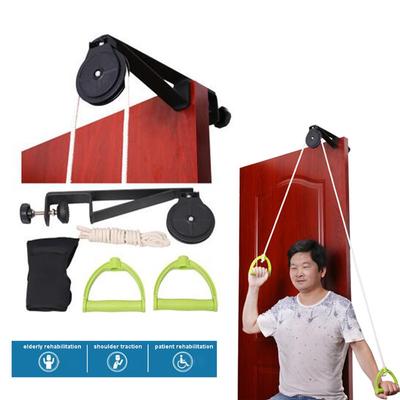1 Set Rehabilitation Training Equipment Set Pulley Rings Upper Limb Shoulder Rehabilitation for Hemiplegia Stroke Elder Free Glove