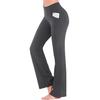 Women's Mid Rise Bootcut Long Yoga Pants Relaxed Fit Casual Sport Wide Leg Trousers