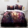 3D-Druck League of Heroes Bettwäsche-Set, Einzel-, Zwillings-, Voll-, Queen- und King-Size-Größe, Spiel-Anime-Bett-Set, Erwachsene, Kinderschlafzimmer, Bettbezug-Sets