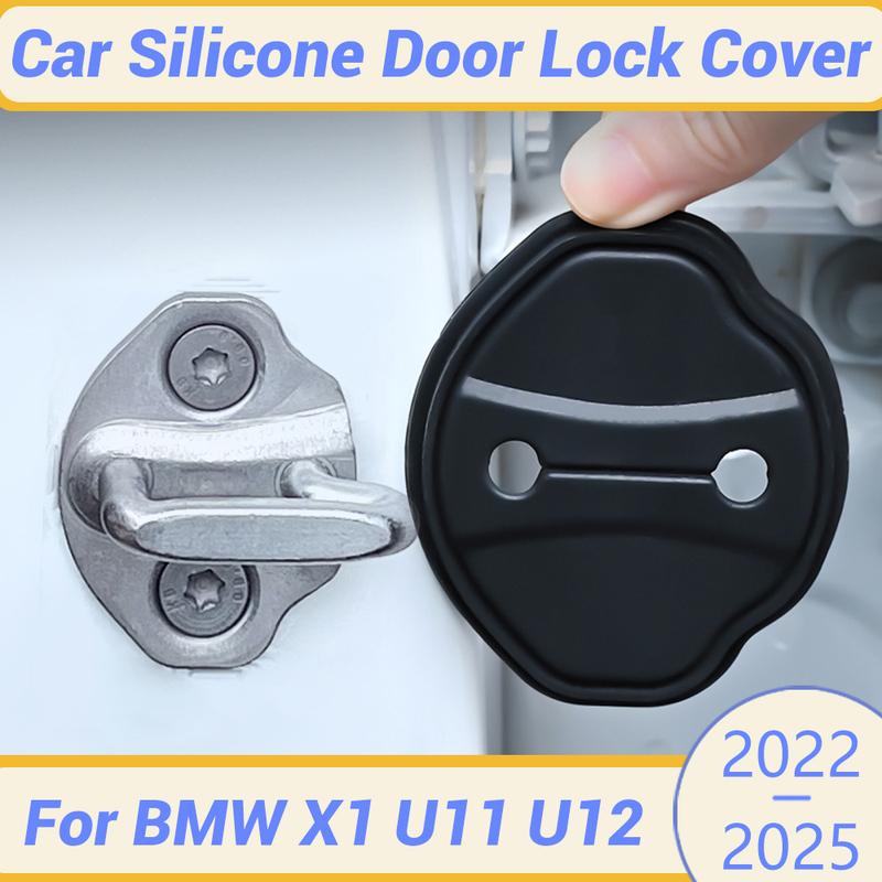 Per BMW X1 U11 U12 -2025 Copertura Protettiva in Silicone per Fibbia di Blocco Portiera Auto, Elastica, Anti-Collisione, Ammortizzante