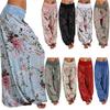 Pantaloni da Yoga Harem da Donna Thailandesi con Comoda Vita Elastica e Vestibilità Ampia