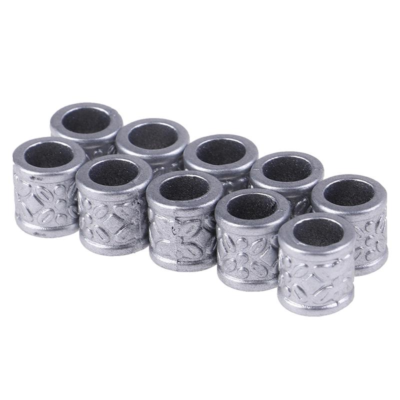 

10 шт./упак. дреды для волос, коса, кольцо, бусины, дреды, манжеты, зажим, аксессуары для волос серебряный