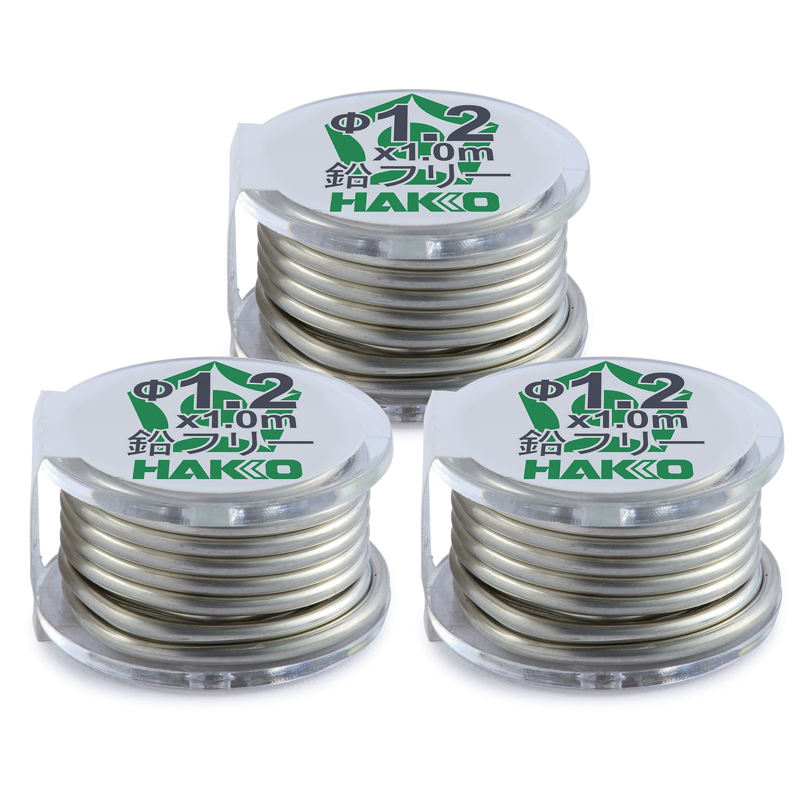 

HAKKO Hexsol Lead-Free Solder, Sn-3.0Ag-0.5Cu, 1.2mm x 3m, FS521-12301