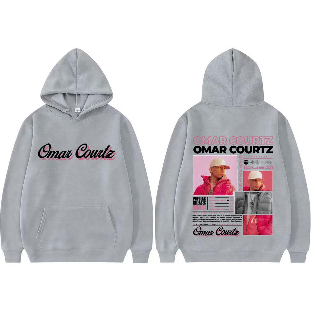 Rapper Omar Courtz Primera Musa 2025 Printed Sweatshirts Men Women Vintage 90s High Street Oversized Hoodie Casual Loose Hoodies