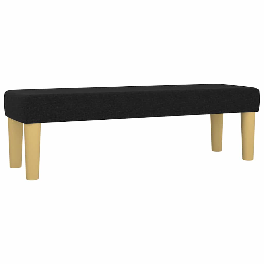 Box Spring Bed with Mattress Black 180 x 200 cm Fabric