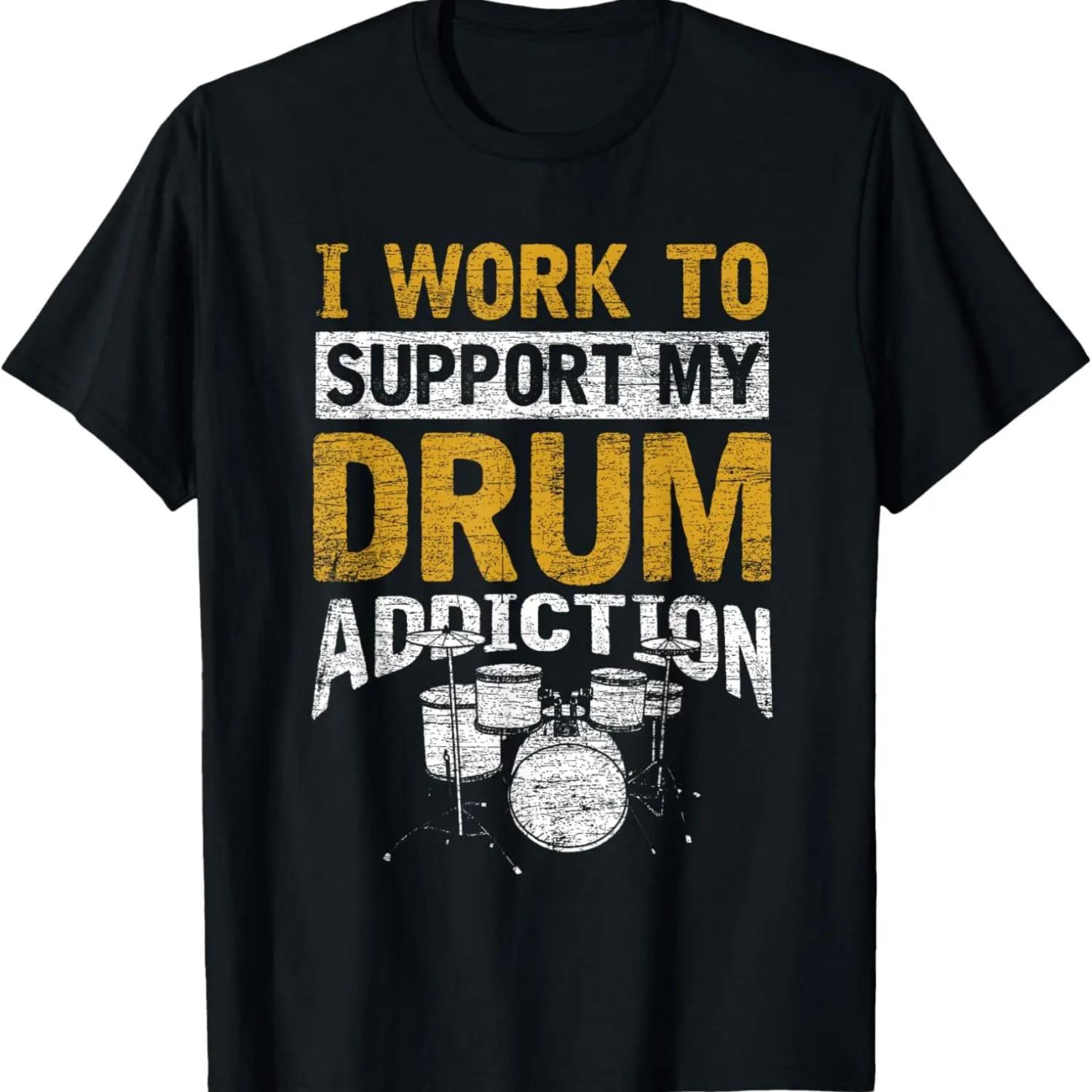 Poodle Dog Music Musician Drummer Gifts Percussion Drums T-Shirt S