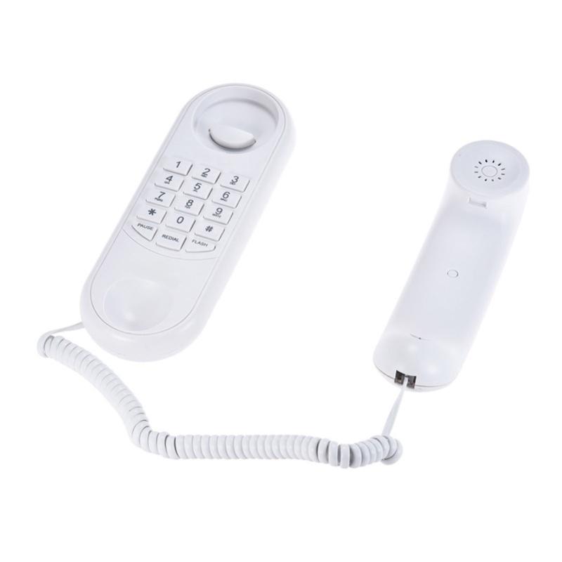 Corded Telephone Portable Pause Redial Flash Wall Mountable Telephone For Household
