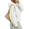Felpa con cappuccio da donna a pois, vestibilità ampia, top casual a pullover