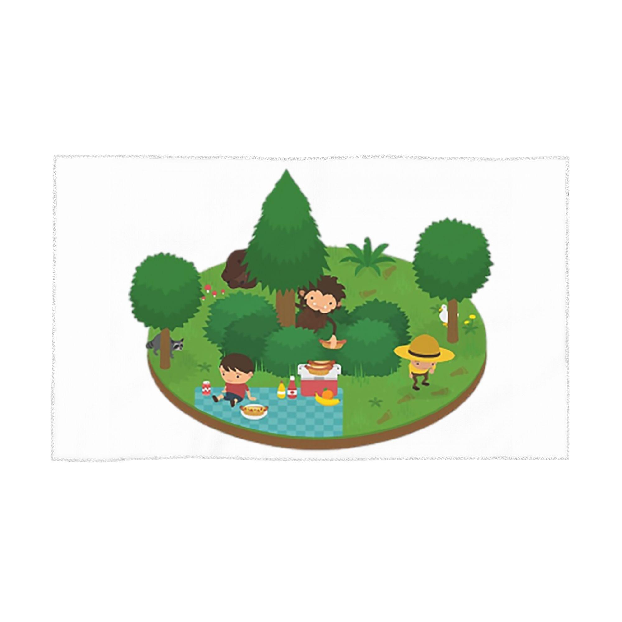 

Sneaky Sasquatch Floating Picnic Soft Face Towel Quick Dry Pool Bath Cotton Towels Absorbent W40*H60(CM)