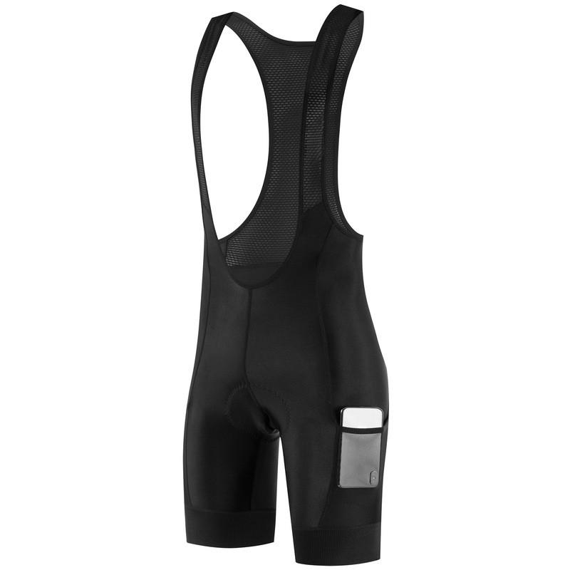 Mens Cycling Shorts With Gel Pad Adjustable Bib Design Side Pockets Road Bike MTB Riding