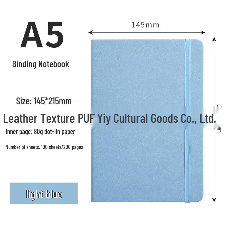 Custom Logo A5 Strap Binding Notebook for Work or Student Diary