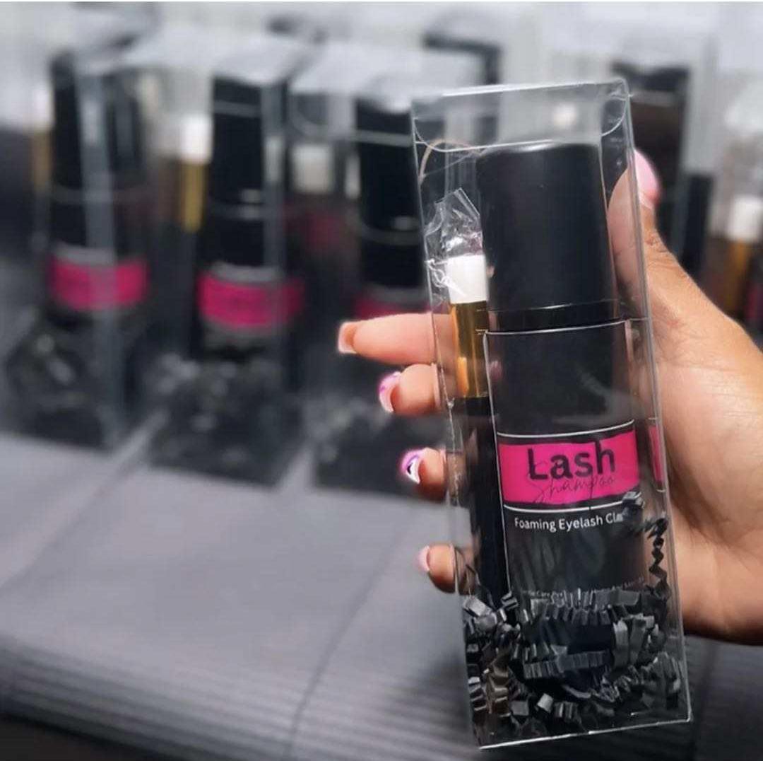 Lash Shampoo Concentrate Individual Packets for Lash Extensions Custom logo Lash Cleansers & Brush Standard Box&60ML&60ML&60ml