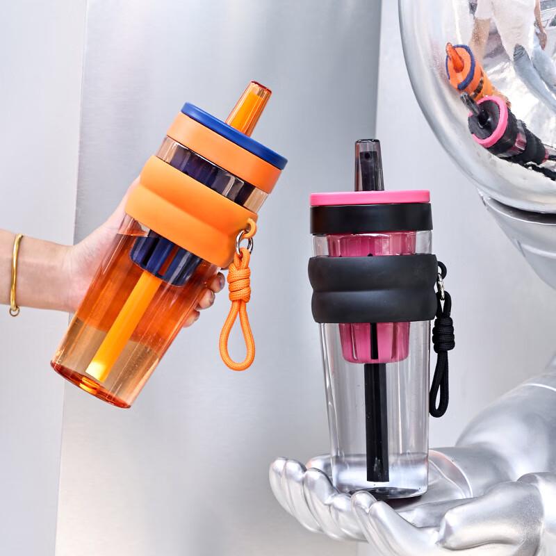 Sports Straw Water Bottle