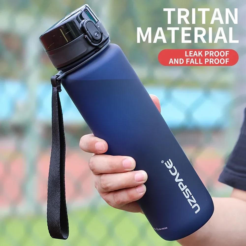 Het Försäljning 500/1000ML Sport Vattenflaska Shaker Utomhus Resa Bärbar Läckagesäker Drickflaska Tritan Plast Drickflaska BPA-fri