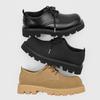 Fashion Casual Lace Up Men's Leather Shoes Retro and Minimalist Styles Leisure Business High Quality Derby Shoes Thick Bottom Versatile