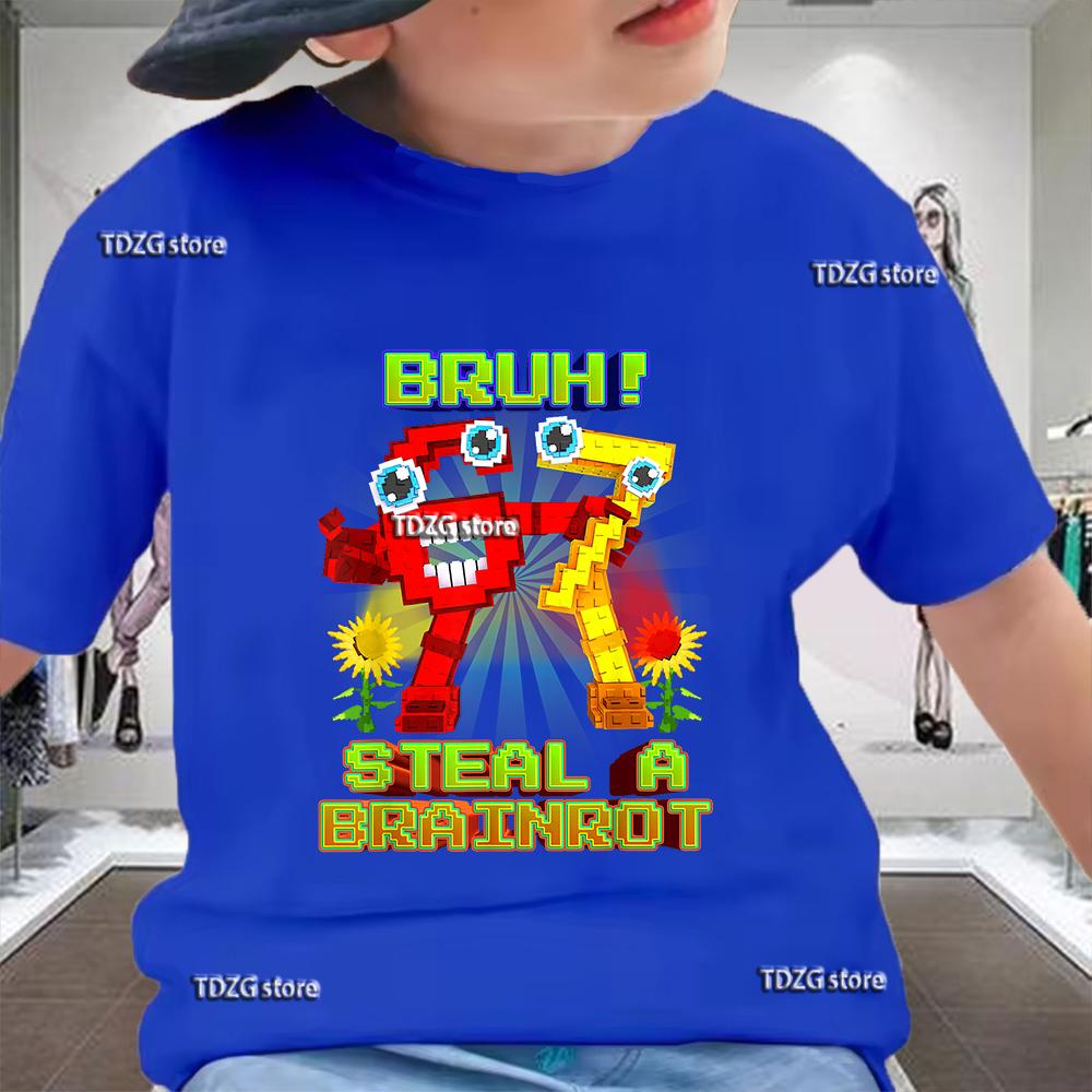 Summer Funny Six Seven 67 Digit 3D Print Children's T-Shirt Casual Boys Short Sleeve Fashion Comfortable Kids Sport Clothes
