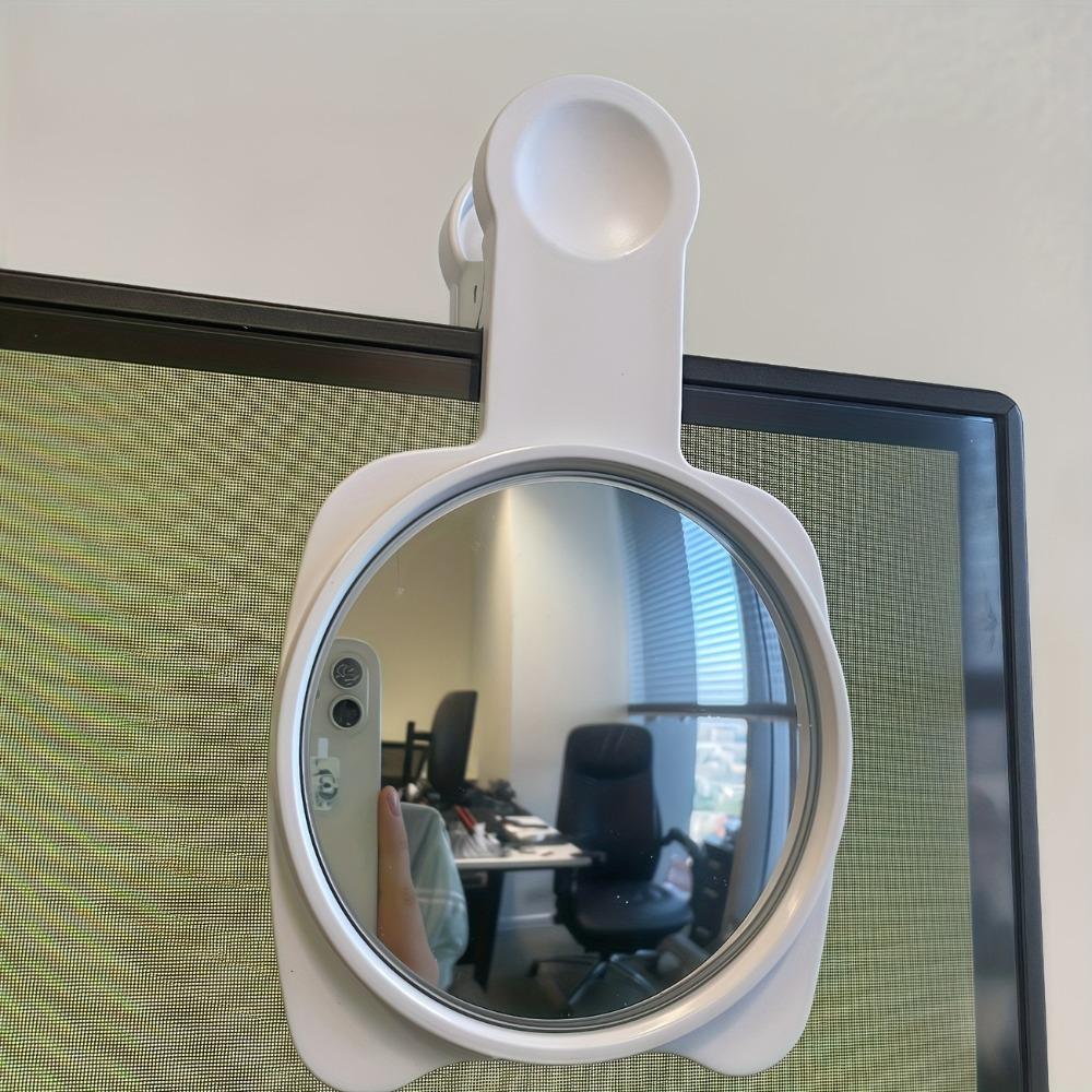 Clip-on Selfie Reflector Mirrors HD Lens Anti Peeping Mirror Travel Reflective Mirror Office Desk