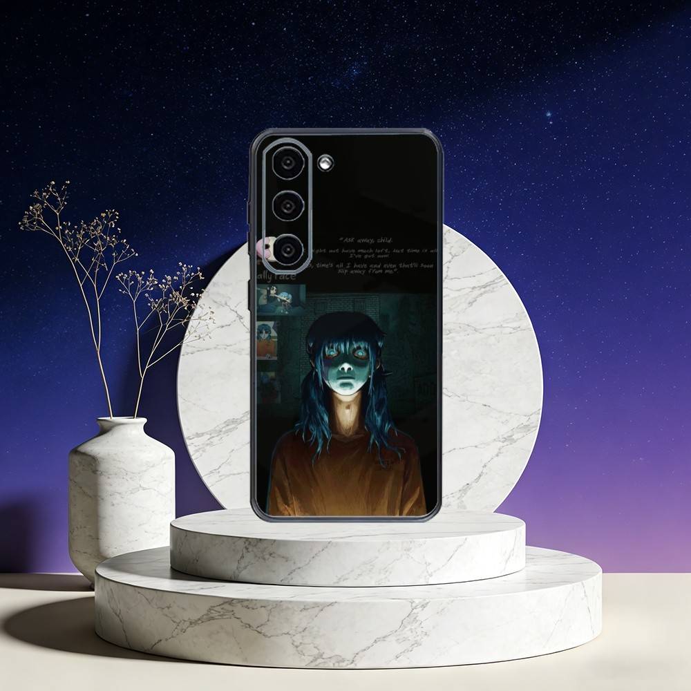Game Sally Face Phone Case For Samsung Galaxy A73,A72,A71,A70,A53,A52,A51,Others Soft Black Cover