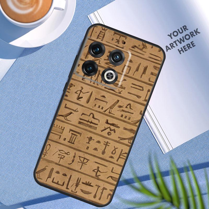 Egyptian Hieroglyphics Case For OnePlus 12 12R 11 9 10 Pro 10R 9R 8T 10T Nord 3 CE 2 Lite 2T CE4 N10 N20 N30 Cover