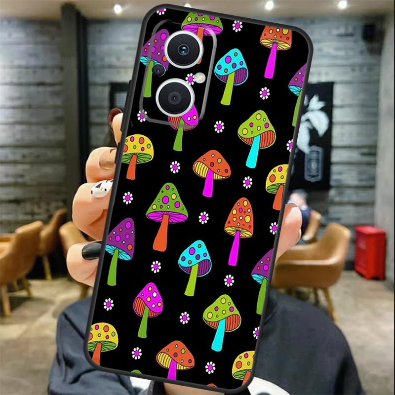 Trippy Mushroom Case For OPPO Reno 13 13F 12 F 11 8T 7 8 10 Pro OPPO Find X8 X6 Pro X3 X5 Lite Cover Coque