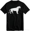 Geometric Polygon Panther Graphic Men T‑Shirt Abstract Animal Line Art Casual Short Sleeve Tee