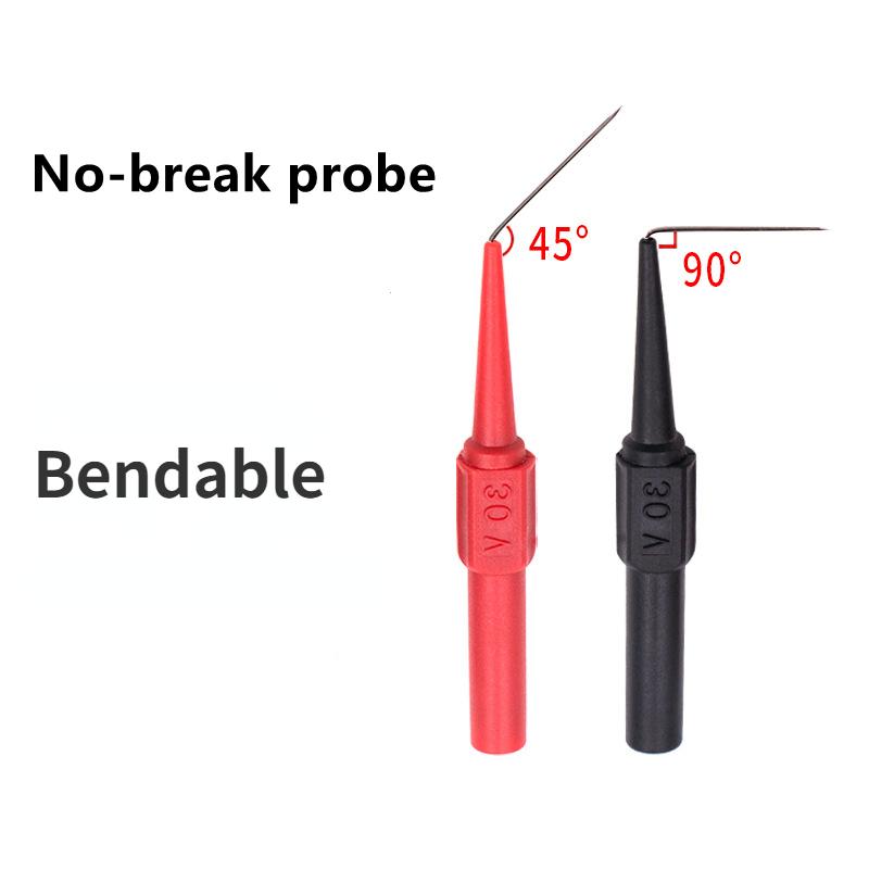6 sztuk 30V narzędzia diagnostyczne multimetr przedłużacz przewodu pomiarowego z powrotem przekłuwanie końcówki igły sondy narzędzia samochodowe motoryzacyjny zestaw samochodowy maszyna