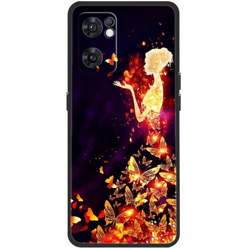For Oppo Find X5 Lite Case Silicone Soft Protective Black TPU Phone Funda for Oppo Find X5Lite 5G 2022 Case CPH2371 Fashion Bag