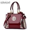 Aliwood Embroidery Women's Bag Europe Trendy Luxury Handbags Leather Shoulder Bags Large Capacity Females Crossbody Bags