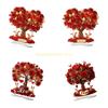 Stylish 2D Rose Tree Tabletop Ornament for Living Room Bedroom Wedding Theme Top Sale
