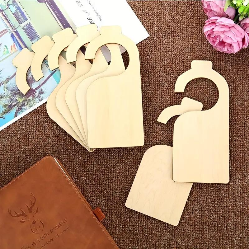 Wooden Door Handle Sign, Clothing Divider, Newborn Birthday Card, DIY Blank Pendant, Decorative Wood Items