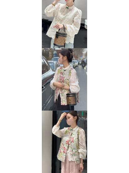 Women's Chinese-Style Sleeveless Vest: Fashionable Retro Shawl Top for Spring & Autumn