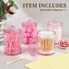 Transparent Cotton Swab Storage Box Portable Makeup Cosmetic Organizer Dust-proof Acrylic Jewelry Storage Container Makeup Tools