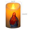 Jesus Christ Candles Lamp LED Tealight Romantic Pillar Light Battery Operated Creative Flameless Electronic Candle candles home