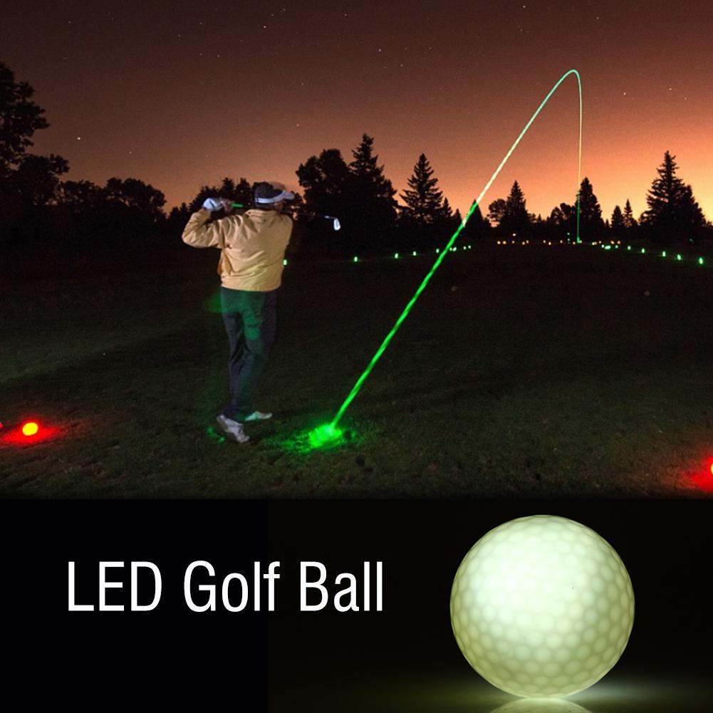 1Pc Electronic LED Lighting Golf Ball for Dark Night Sport Practice Training