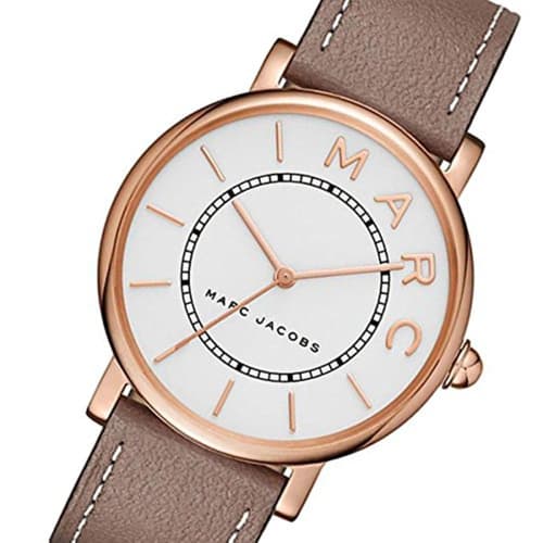 Marc Jacobs MJ1533 Women's Watch in White, Rose Gold, and Beige