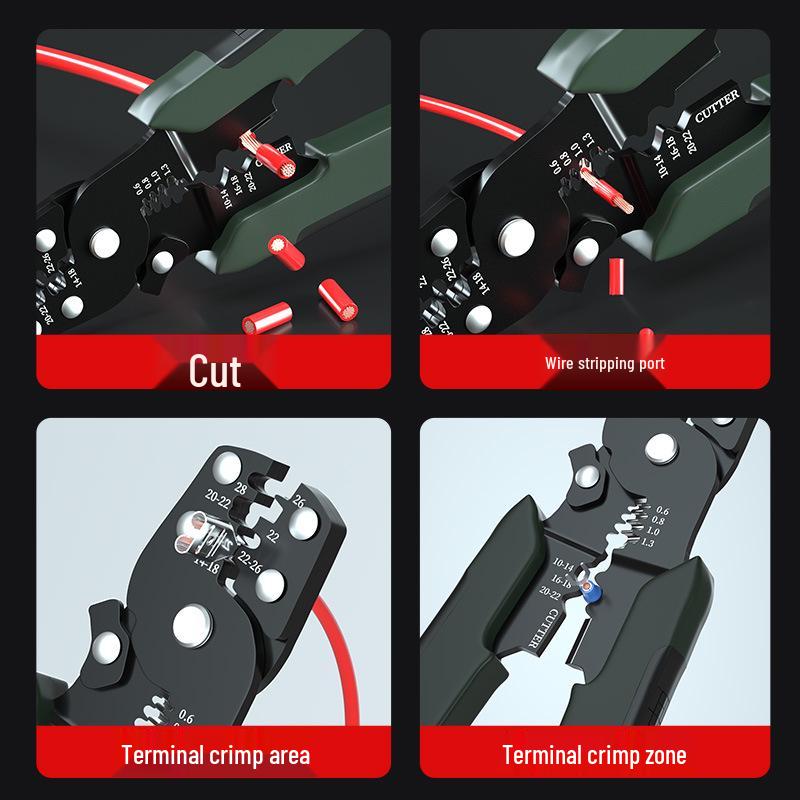 VE Cold Crimp Terminal Kit with Pliers - Quick Wiring Tool for Electricians